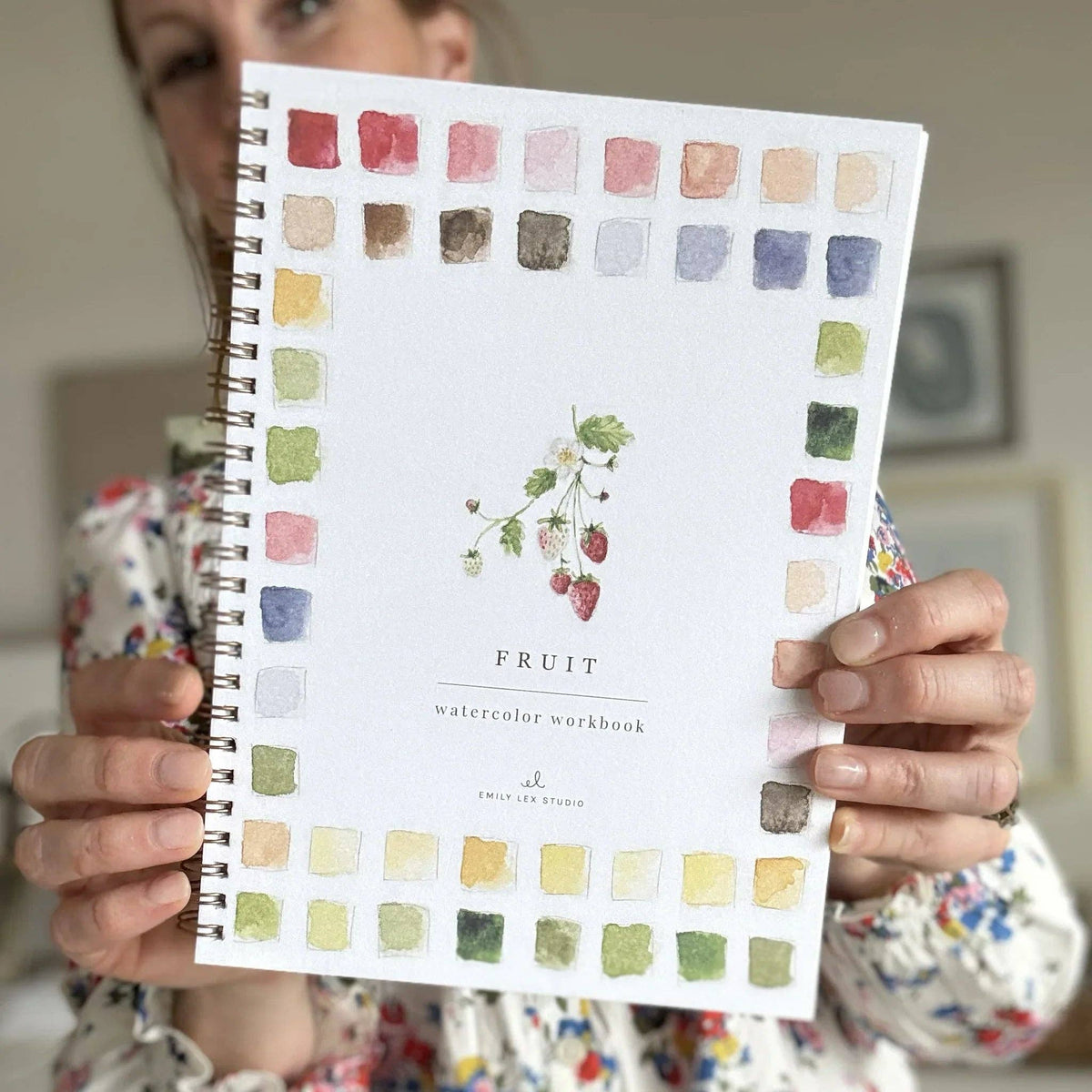 Fruit watercolor workbook by Emily Lux