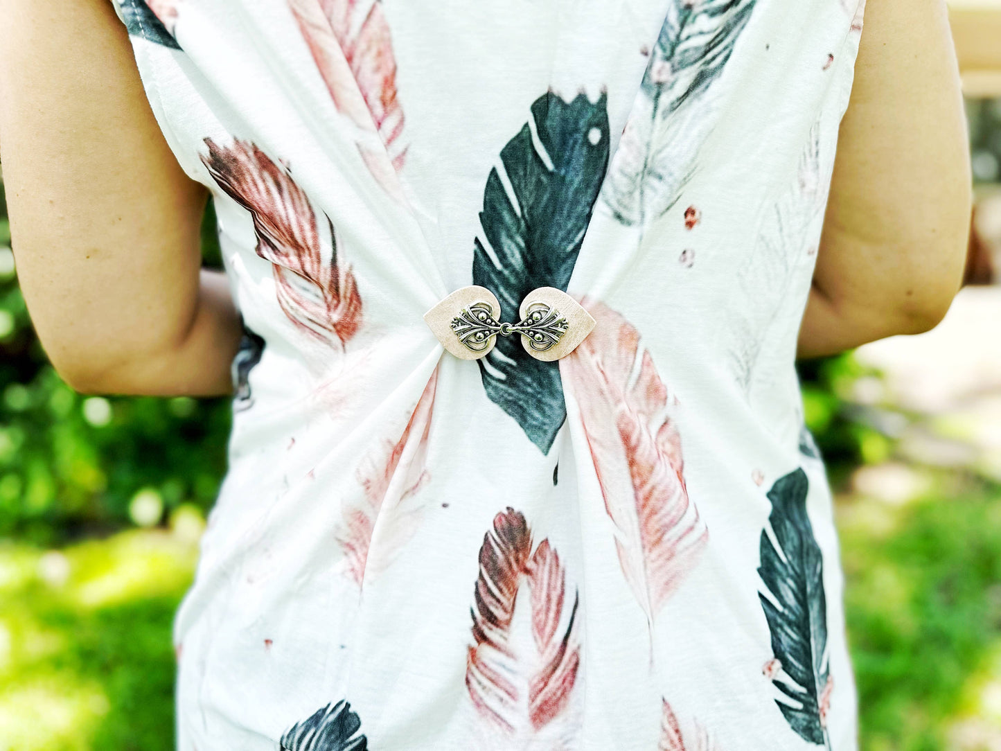 Boho Cinch Clips for Clothing, Unique Vintage Clasps
