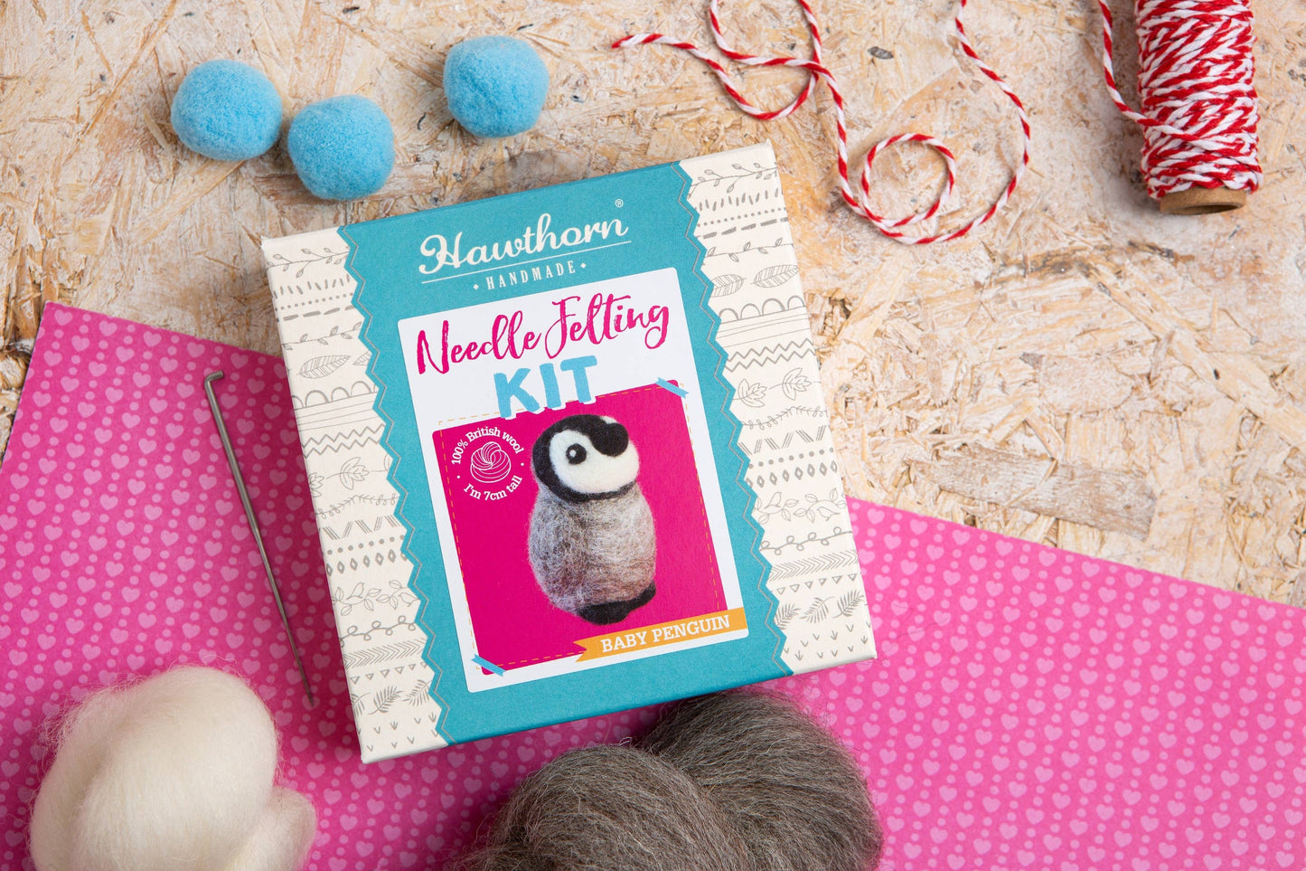 Baby Penguin Mini Felting Kit