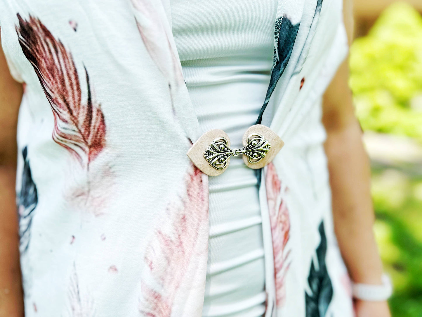 Boho Cinch Clips for Clothing, Unique Vintage Clasps