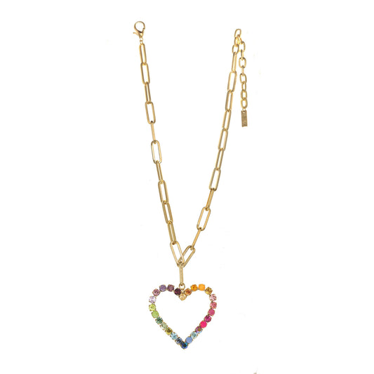 Watermelon Heart Necklace by TOVA (N110104WAT)