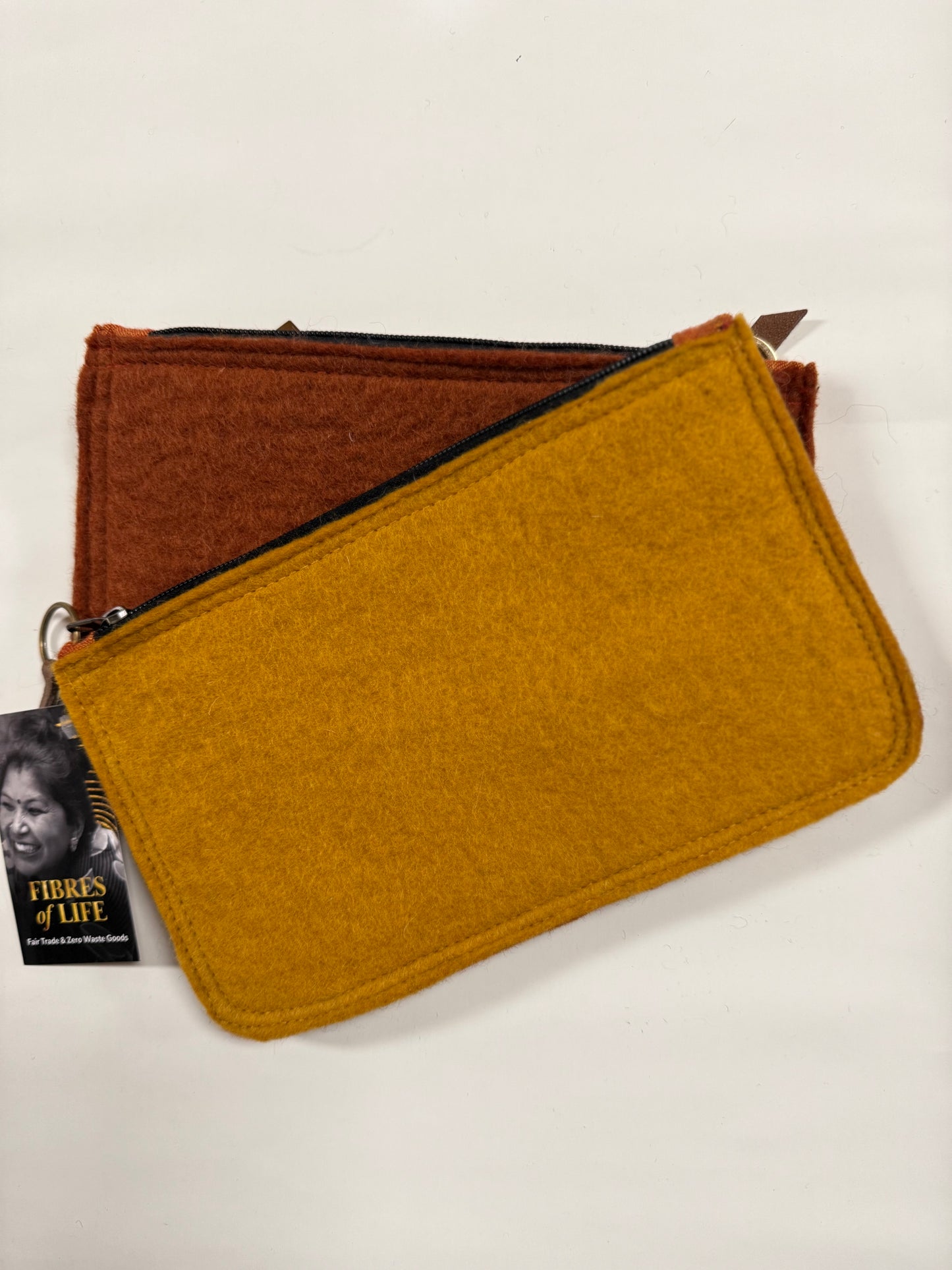 Modern 2-Tone Pouch by Fibres of Life