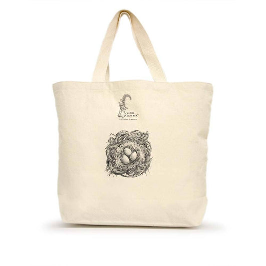 Rex the Hummingbird Large Tote (with Border)