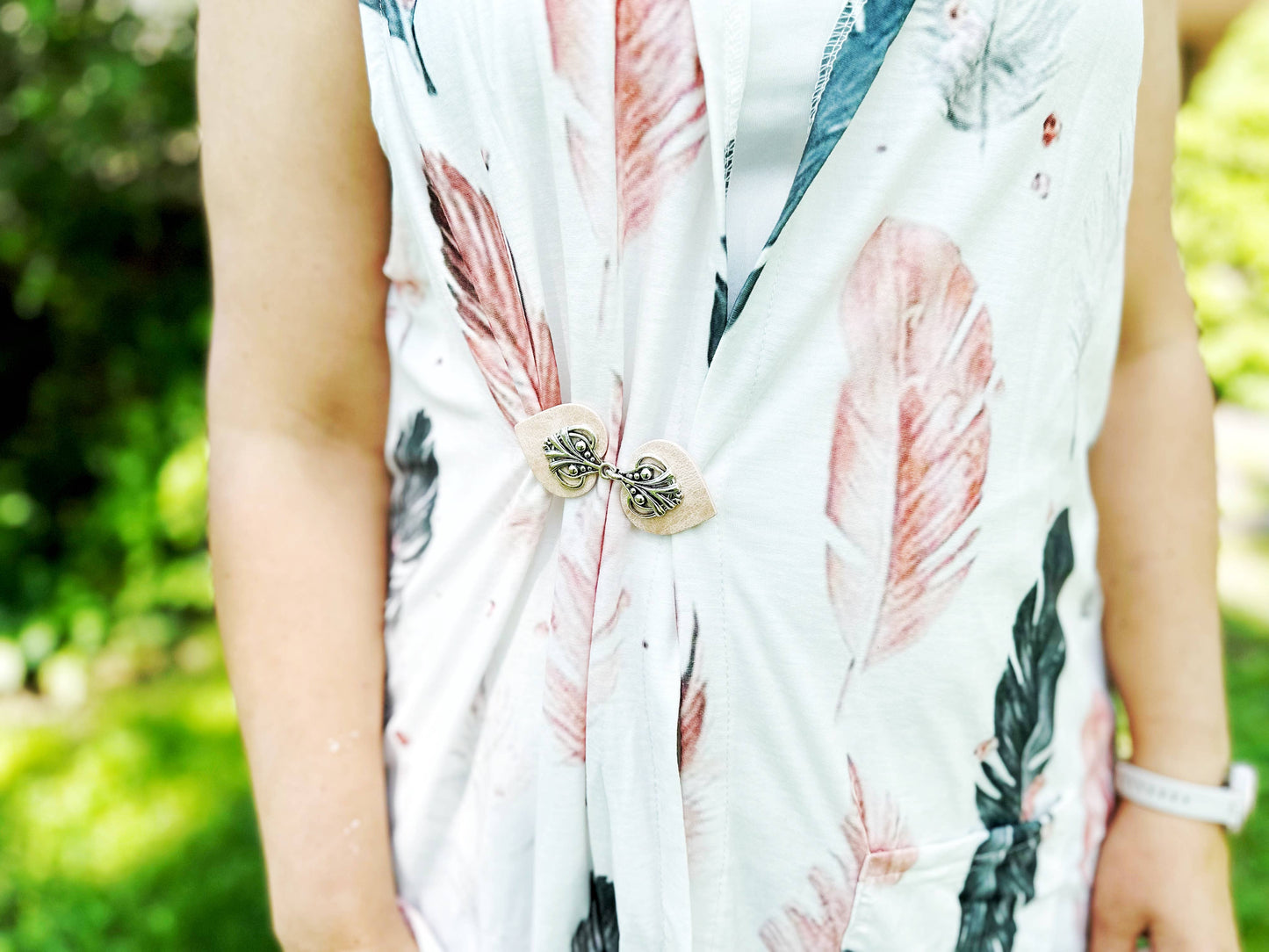 Boho Cinch Clips for Clothing, Unique Vintage Clasps