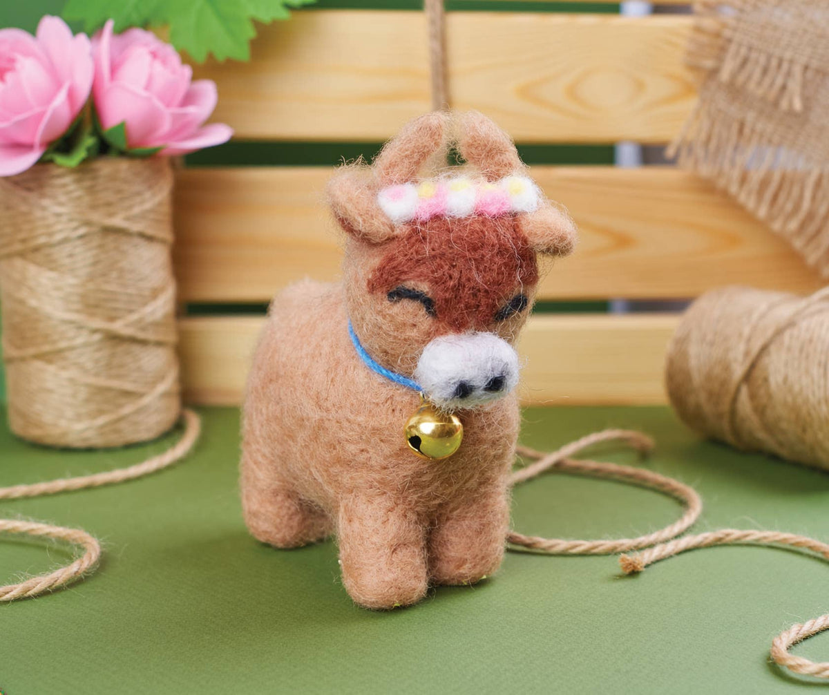 Simply Make Needle Felting Kit, Highland Cow, Craft Gift