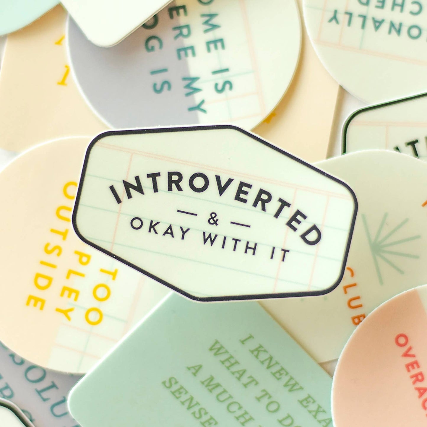 Introverted & Okay With It Decal Sticker