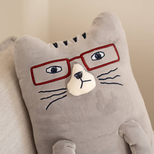 Kusuguru Japan "Nekozawa" Long Cat Lounge Pillow