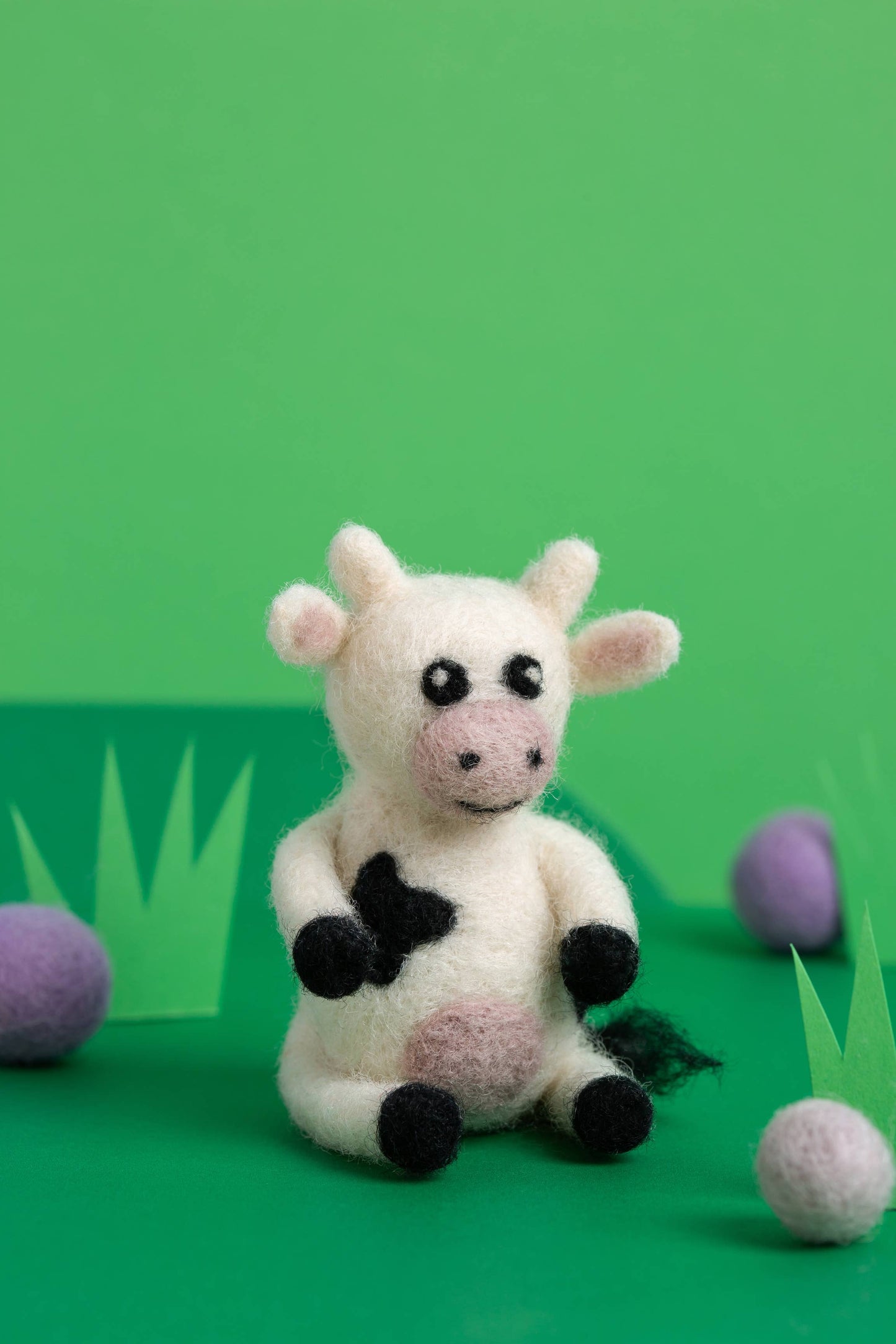 Cow Mini Needle Felting Kit | Complete Craft Kit