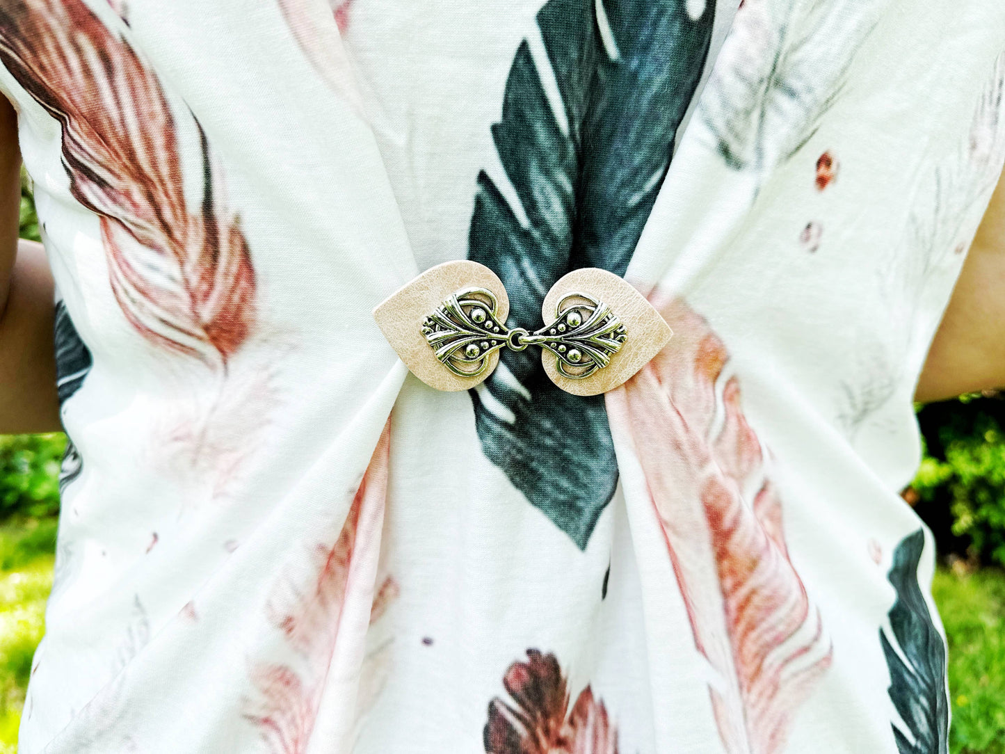Boho Cinch Clips for Clothing, Unique Vintage Clasps