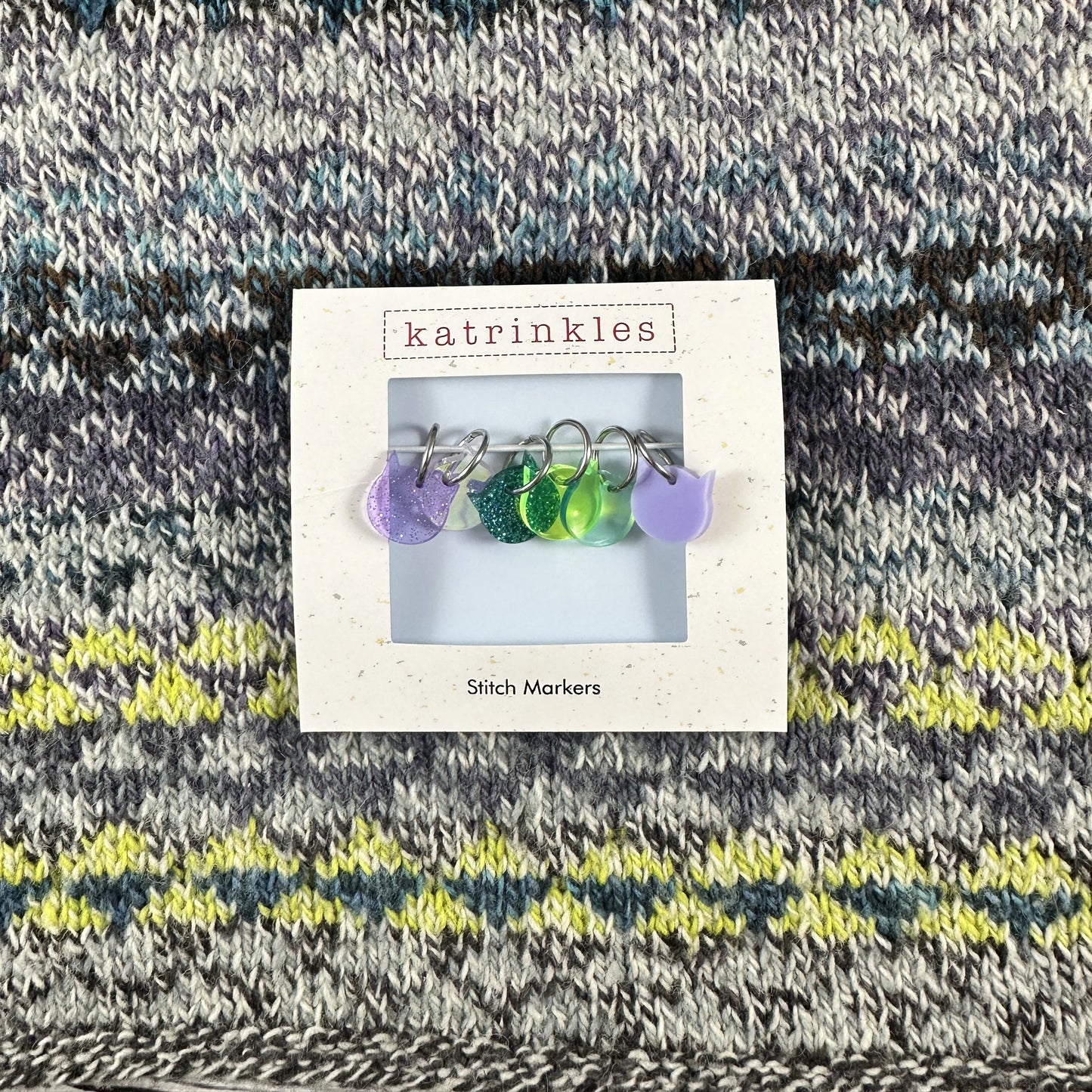 Cat Stitch Marker Set (Acrylic) by Katrinkles