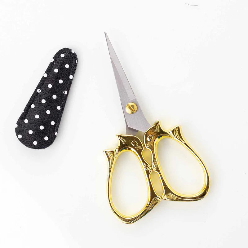 Golden Cat Embroidery Scissors by Twice Sheared Sheep