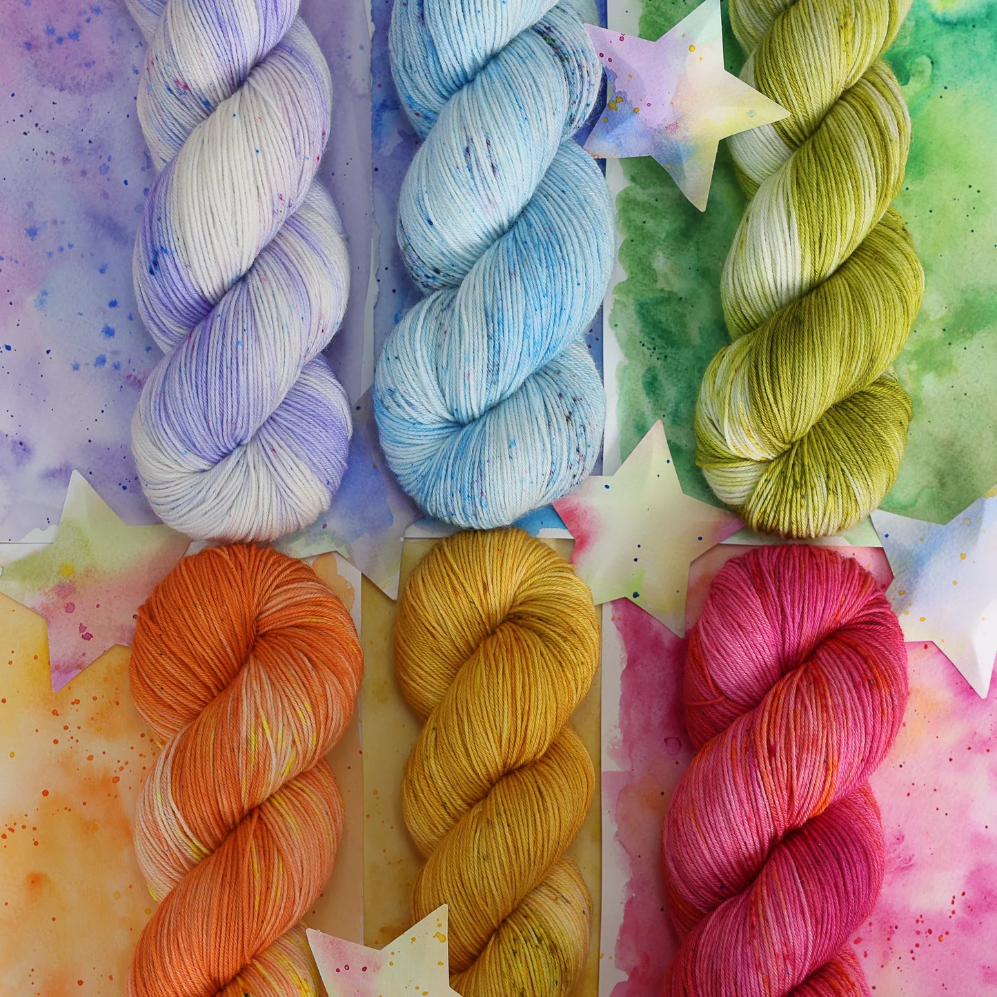 Deconstructed Rainbows Collection by Bad Sheep Yarn