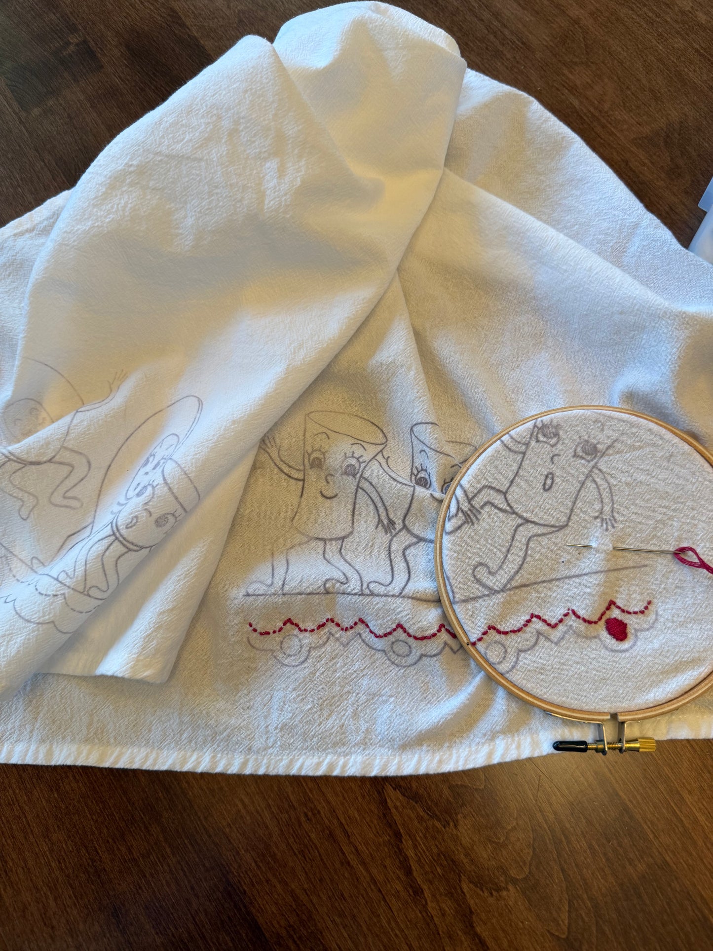 Tea Towel Embroidery Workshop