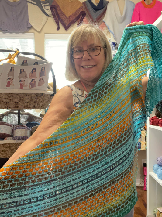 Dutch Tulips Shawl Kit