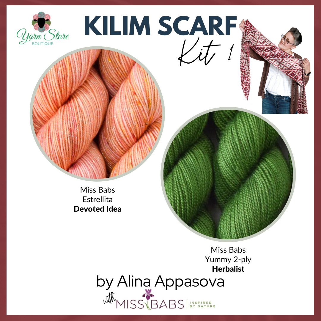 Kilim Scarf Kit - Featuring Miss Babs Yarn
