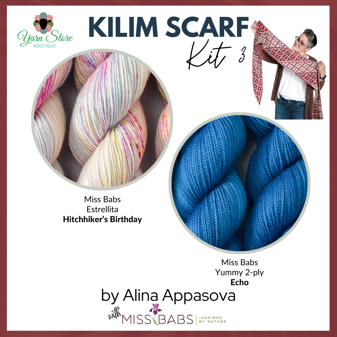 Kilim Scarf Kit - Featuring Miss Babs Yarn