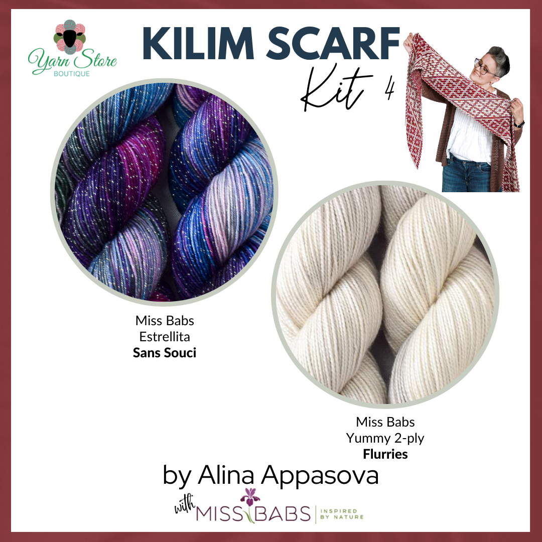 Kilim Scarf Kit - Featuring Miss Babs Yarn