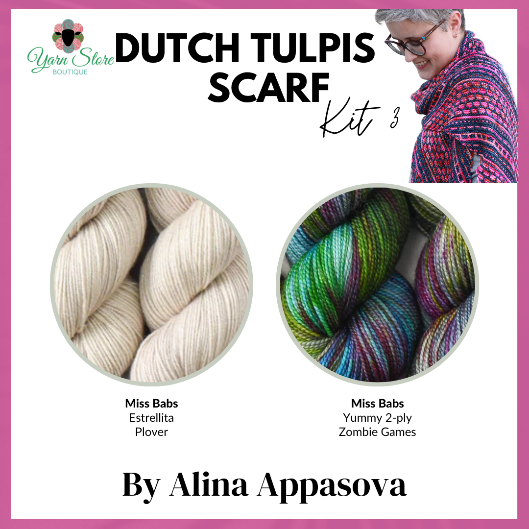 Dutch Tulips Scarf Kit by Alina Appasova
