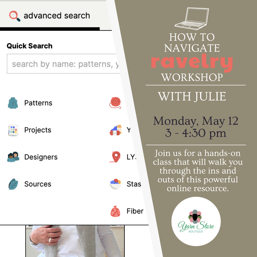 How to Navigate through Ravelry Workshop with Julie