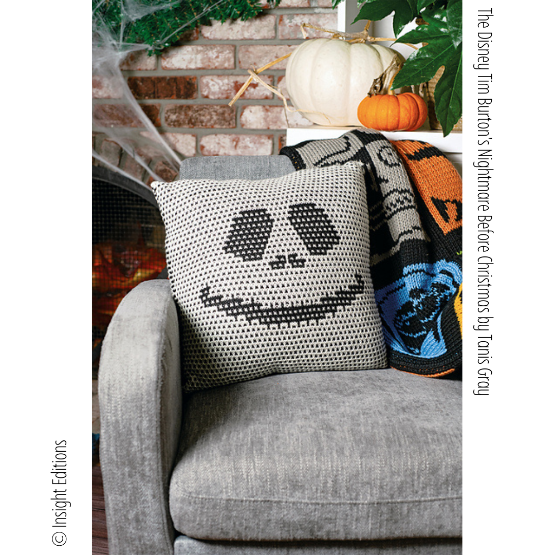 Jack Skellington Pillow designed by Alina Appasova from the book "The Nightmare Before Christmas" by Tanis Gray