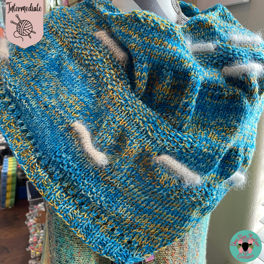 Caterpillars on My Shawl Kit