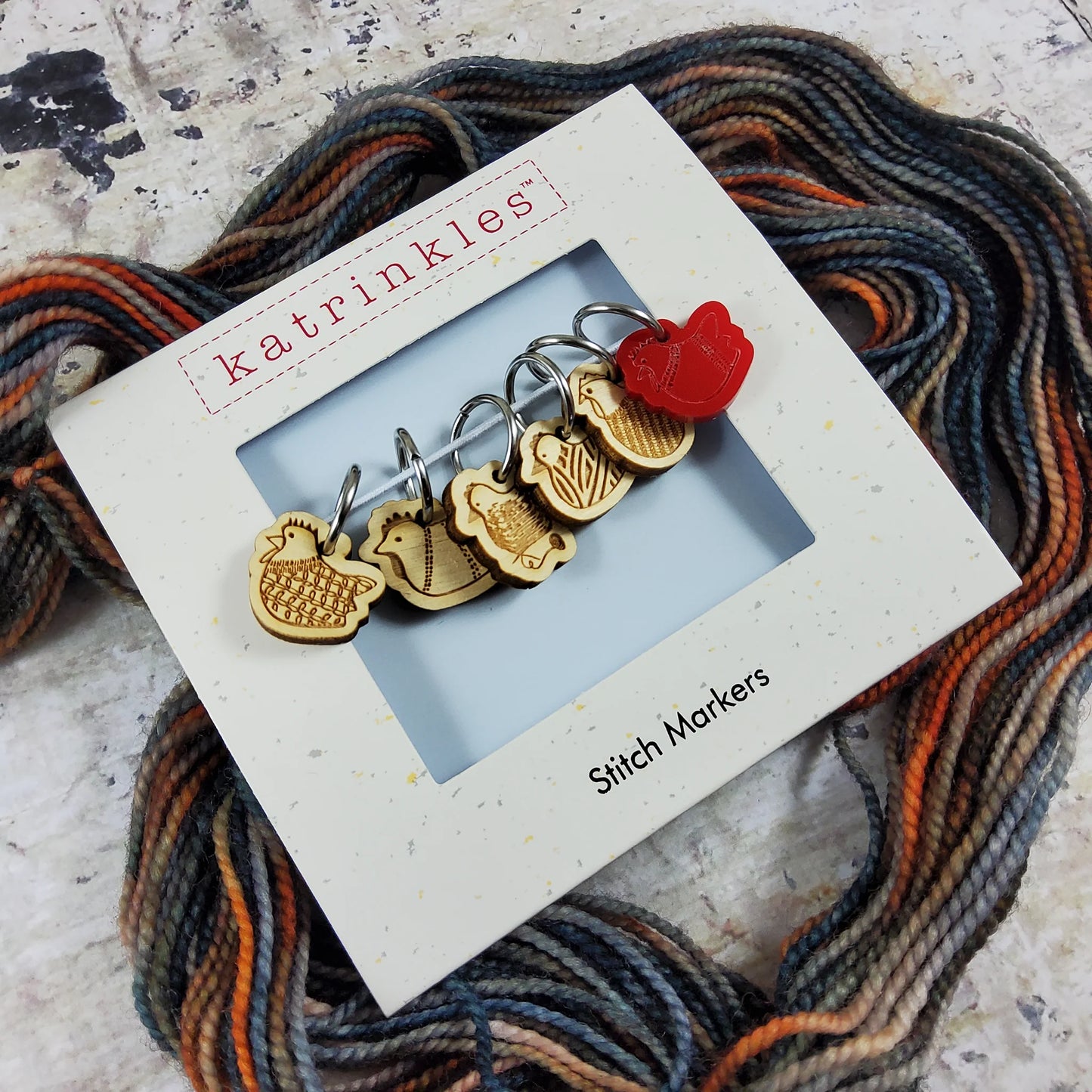 Yarn Chicken Stitch Markers by Katrinkles