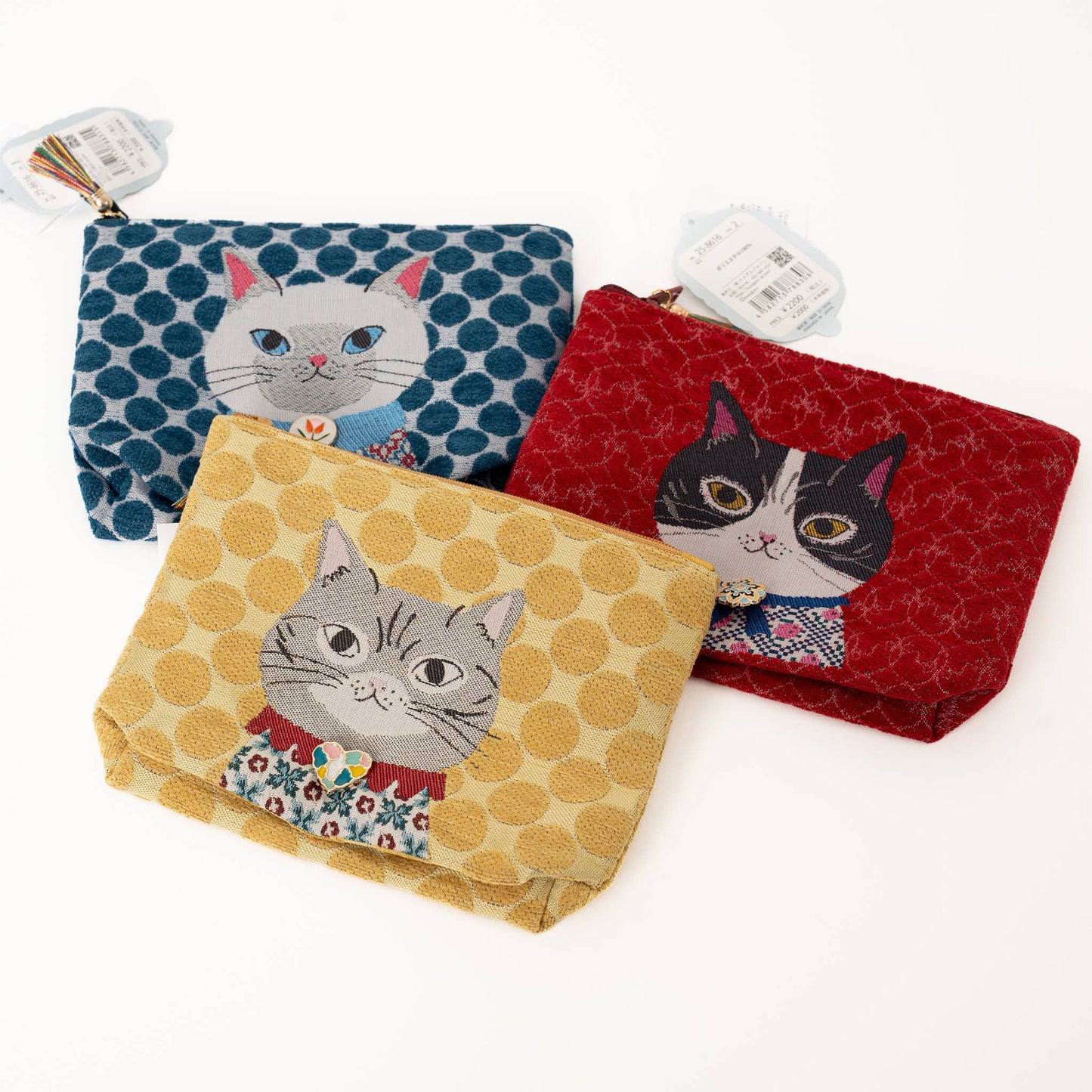 Kusuguru Japan "Honey Bean Princess" Jacquard Pouch