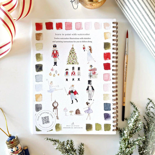 Nutcracker watercolor workbook by Emily Lux