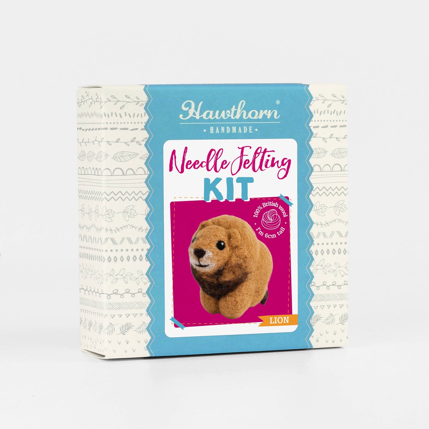 Lion Mini Needle Felting Kit | Beginner Craft Kit