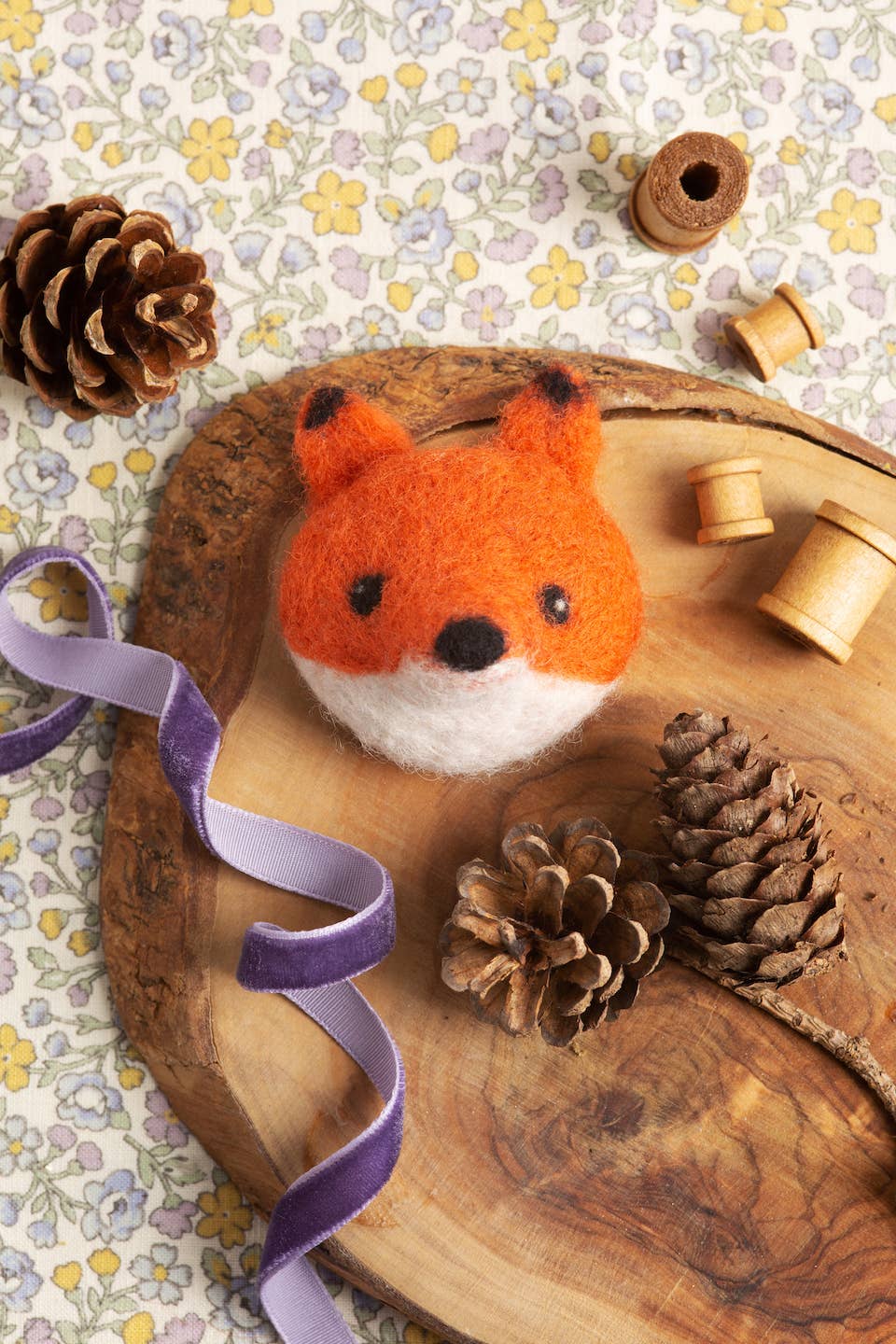 Fox Brooch Needle Felting Kit | Complete Craft Kit