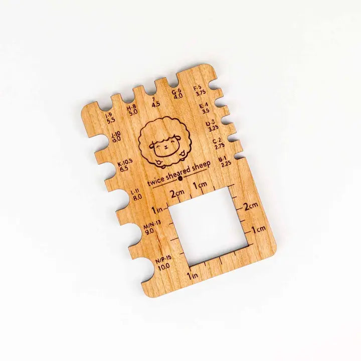 Chubby Sheep Crochet Gauge Square by Twice Sheared Sheep