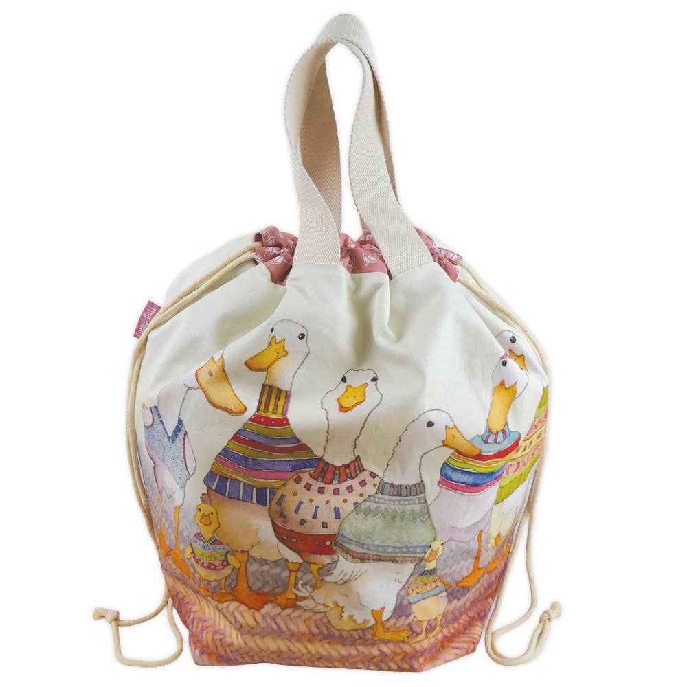 Dapper Ducks Large Bucket Bag
