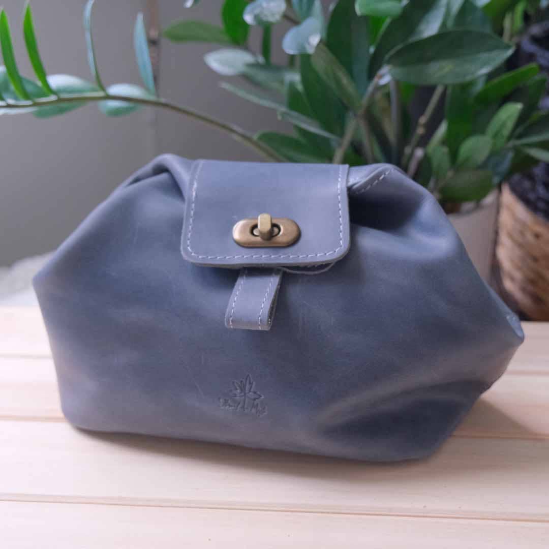 Leather Pop Up Bag with Strap by Thread and Maple