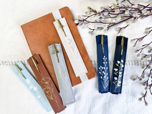 Elastic Pen Holder -Floral