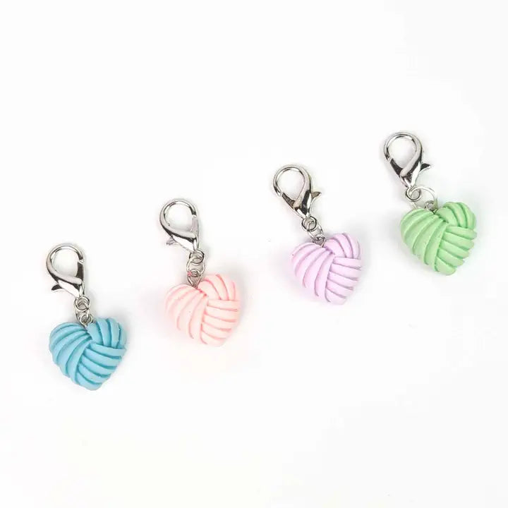 Heart Yarn Ball Clip Marker Set by Twice Sheared Sheep