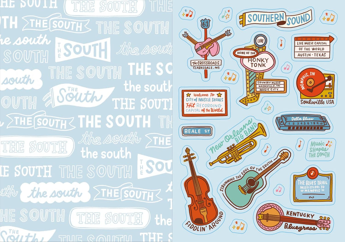 I Love the South Sticker Book