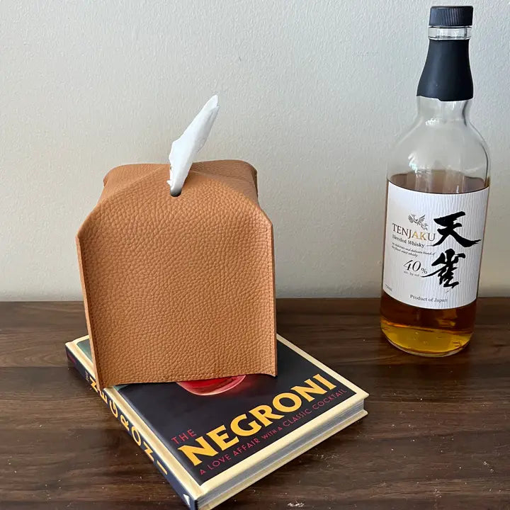 Tissue Box Cover - Vegan Leather