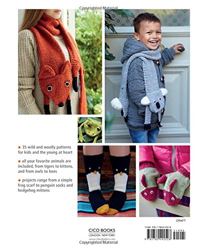 Knitted Animal Scarves, Mitts and Socks