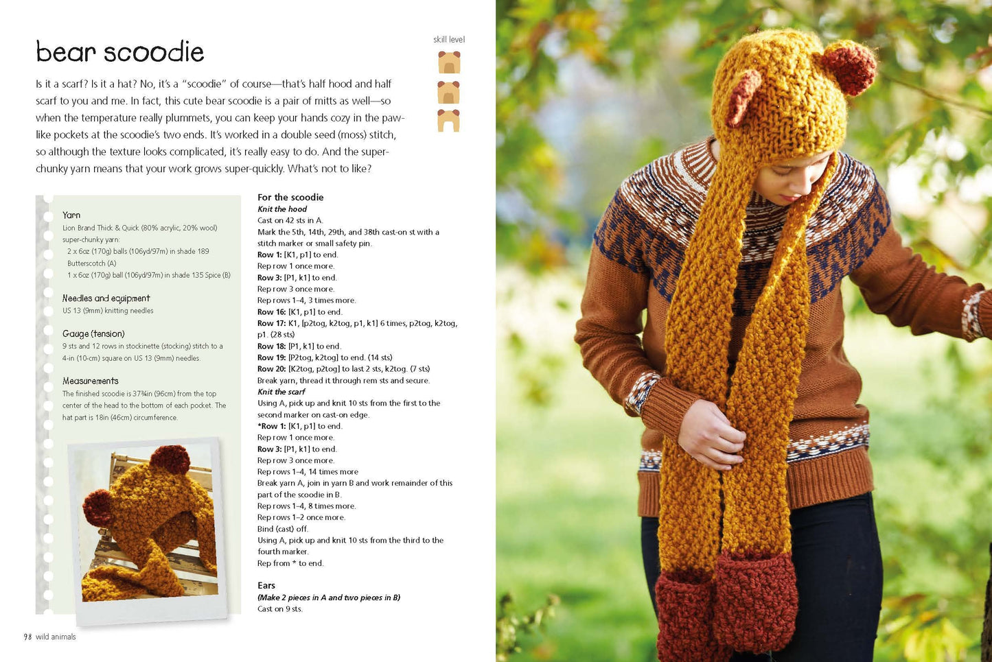 Knitted Animal Scarves, Mitts and Socks