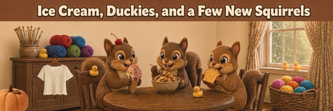 Ice Cream, Duckies, and a Few New Squirrels
