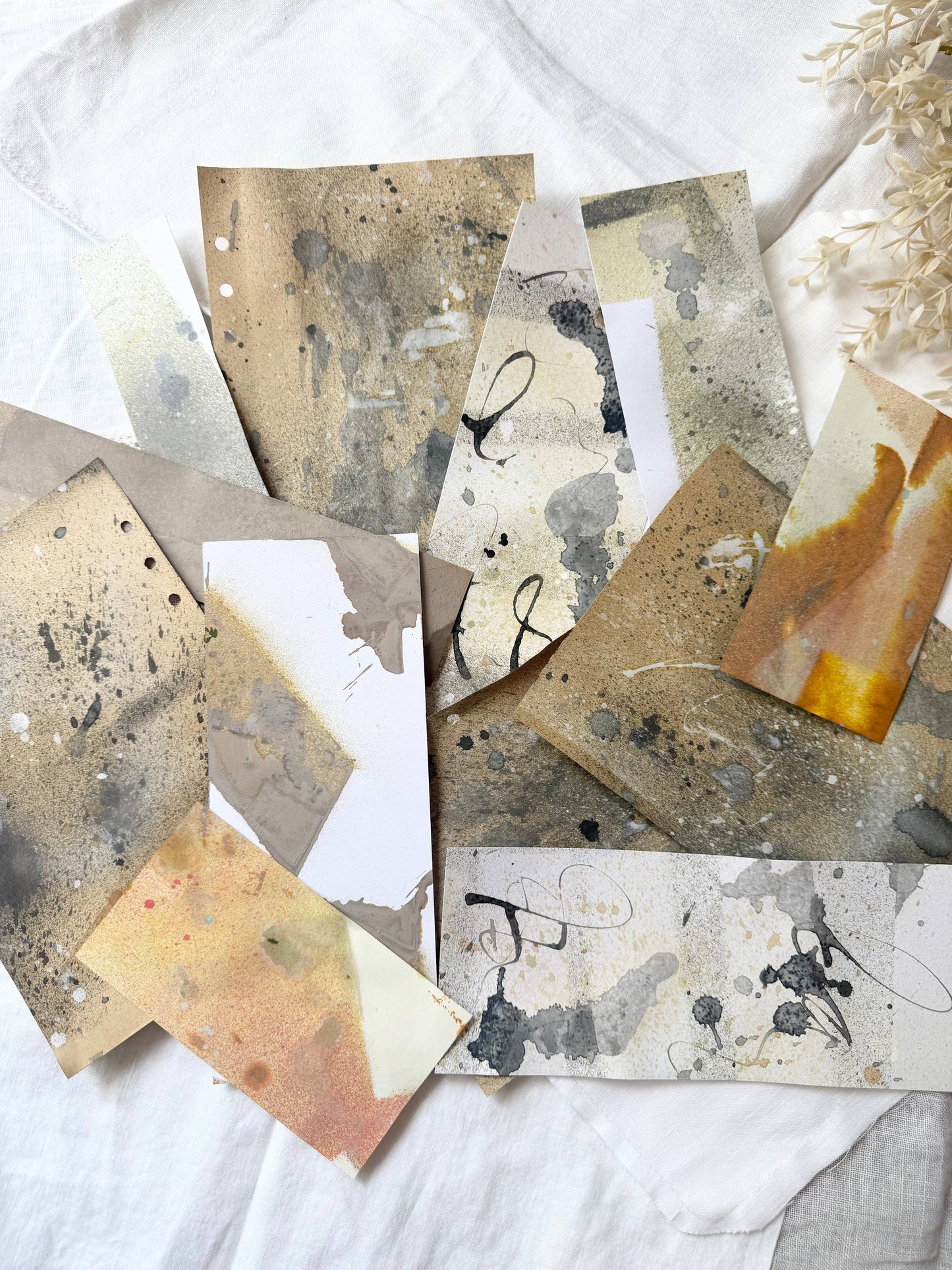 Dyed Paper Pack- Mixed Media Art Supplies