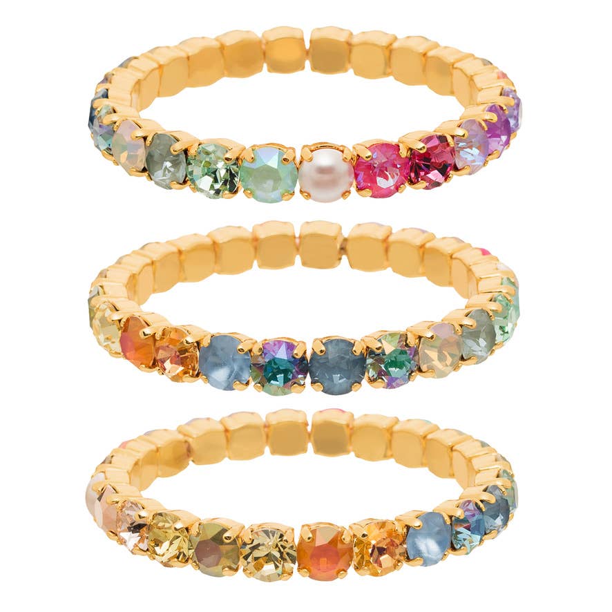 Oakland Stretch Bracelet in Fairy Dust Mix by Tova
