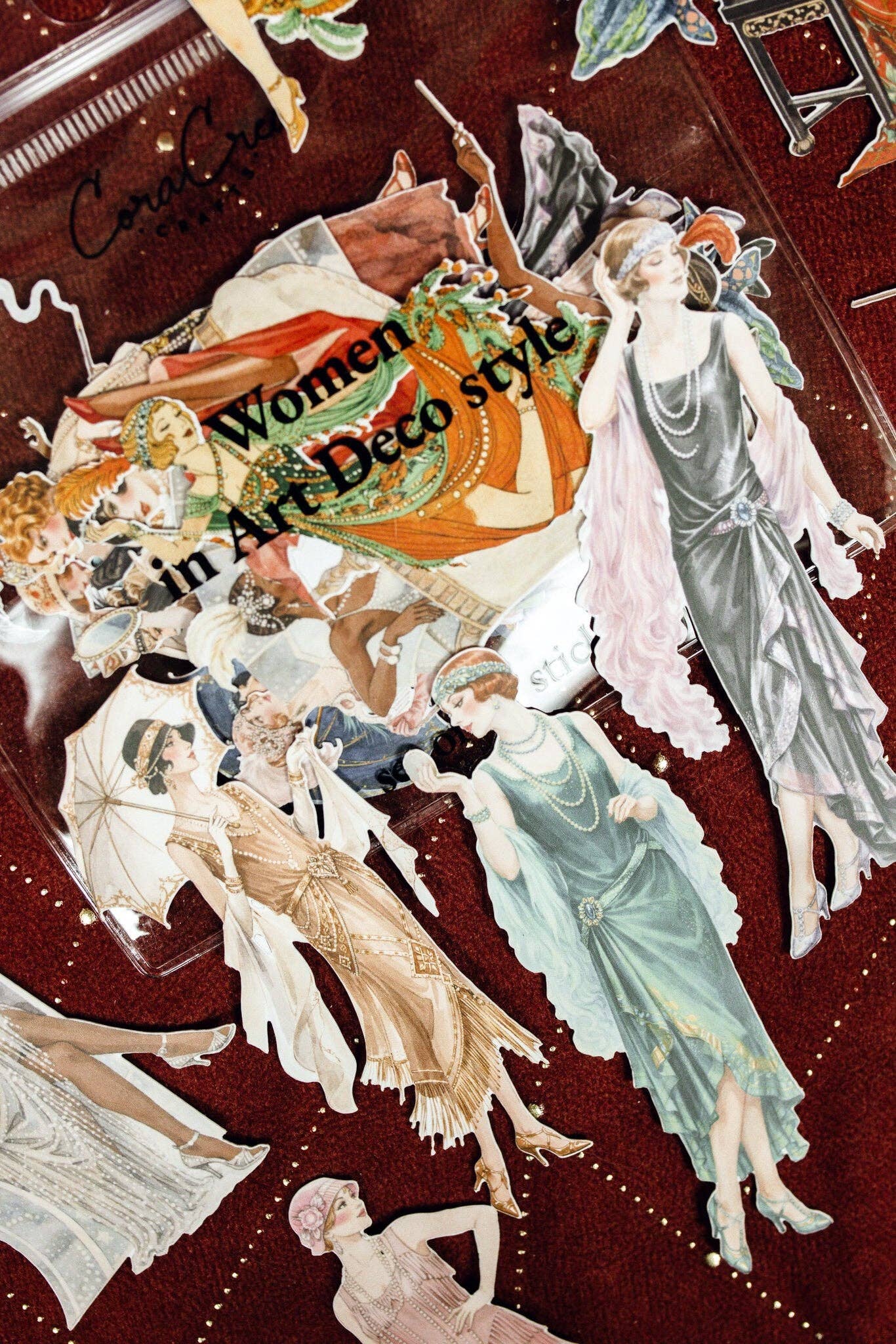 Women in Art Deco Sticker Pack