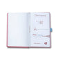 Sheaffer Emily in Paris Medium Notebook 90 GSM Ink Friendly Paper with Embossed Eiffel Tower - Pink