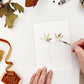 Fall Leaves Paintable Watercolor Notecard Set