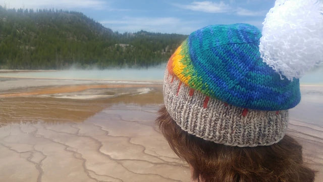 Yellowstone Beanie Knitting the National Parks