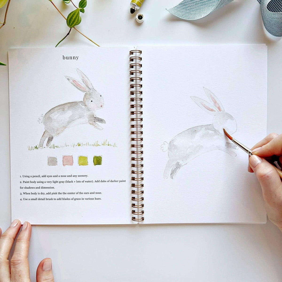 Animals Watercolor Workbook by Emily Lux