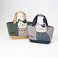 Kusuguru Japan Fat Cat Fabric Lunch Tote B- two color
