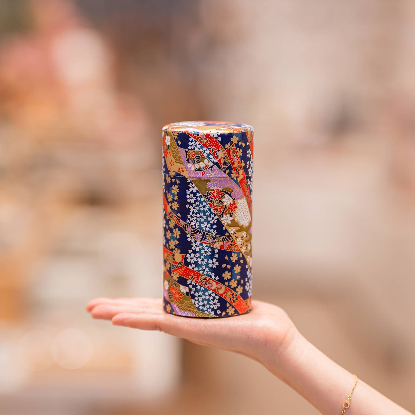 Japanese Traditional Washi Tea Canister – 20 Pattern 200g