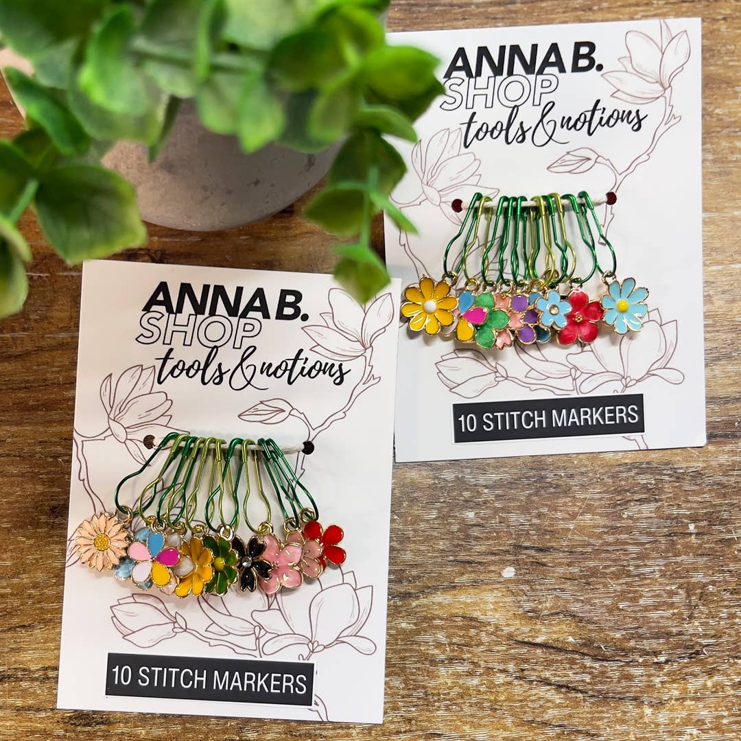 Flower Garden Stitch Marker Set